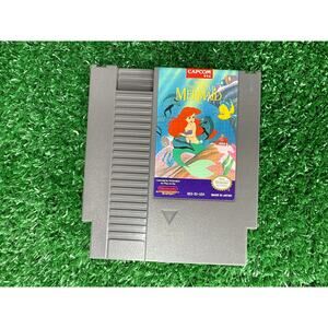 Disney's The Little Mermaid (Nintendo NES, 1991) Authentic Working with Manual